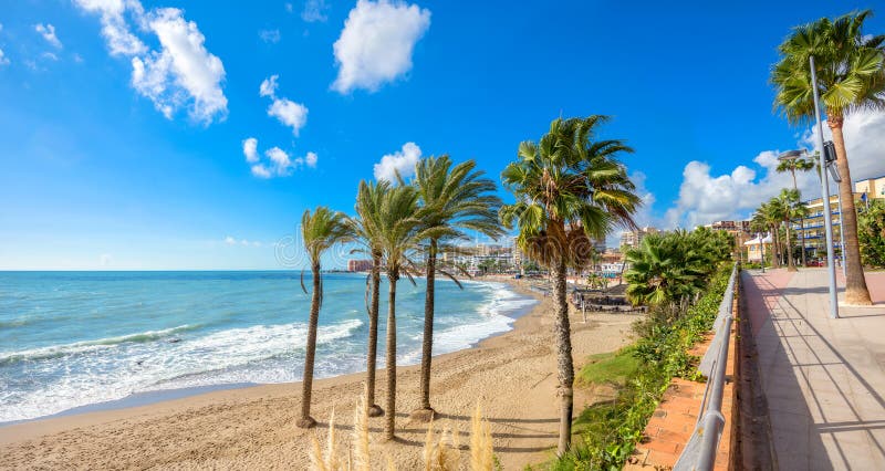 benalmadena plaża Malaga prowincja, Andalusia, Hiszpania