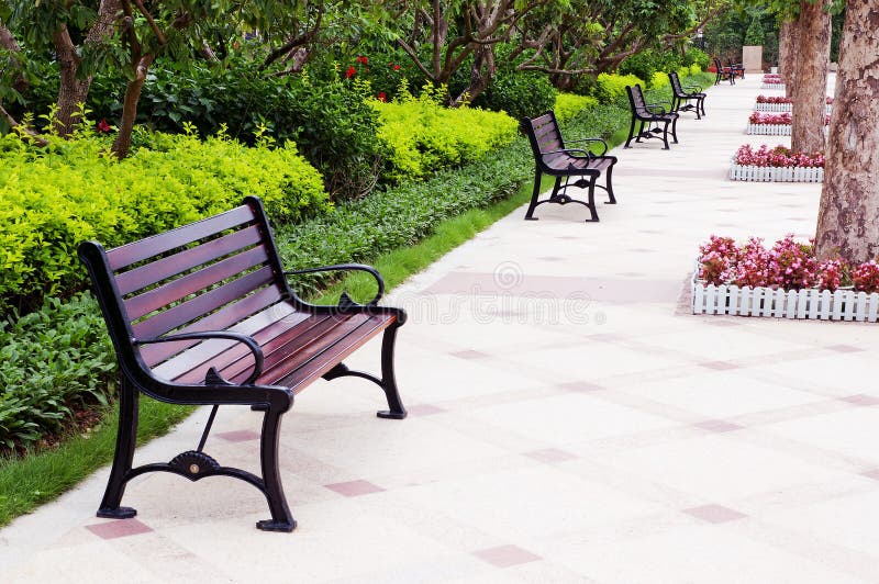 Bench in park royalty free stock images Bench in park royalty free stock images