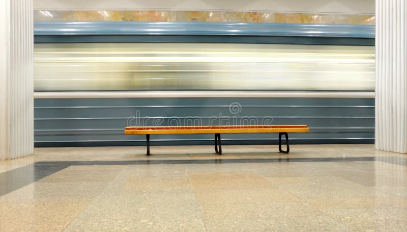 Bench on the platform