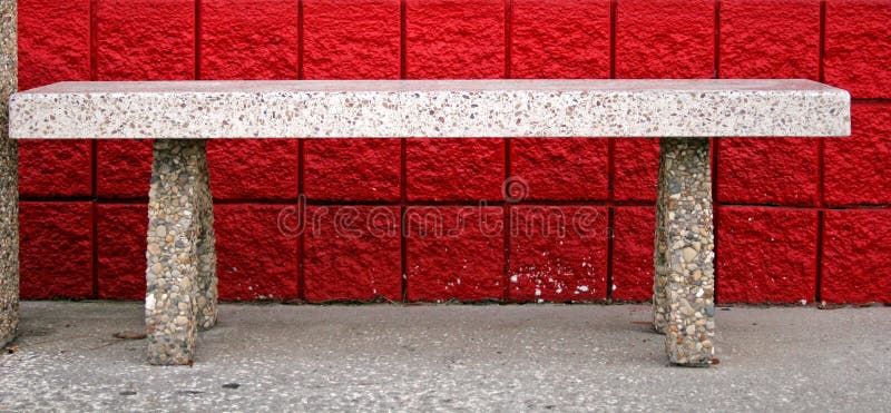 Bench and Red Brick