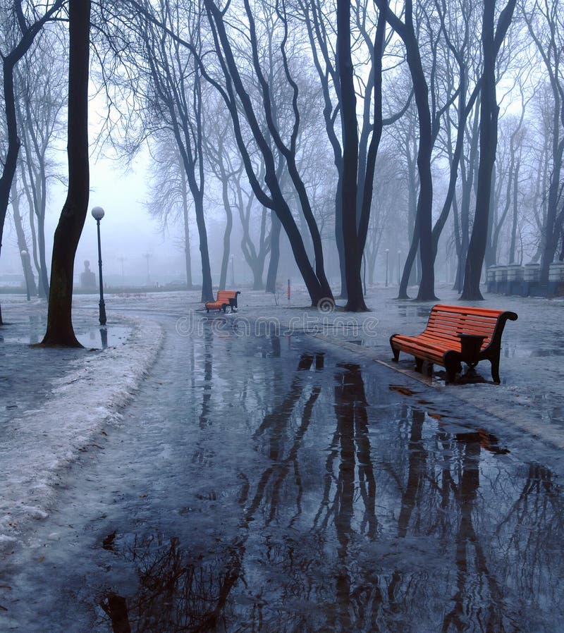 Benches and pools