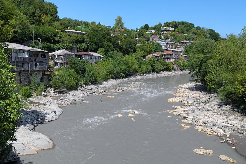 Rioni River In Kutaisi Georgia Stock Photo Image Of River