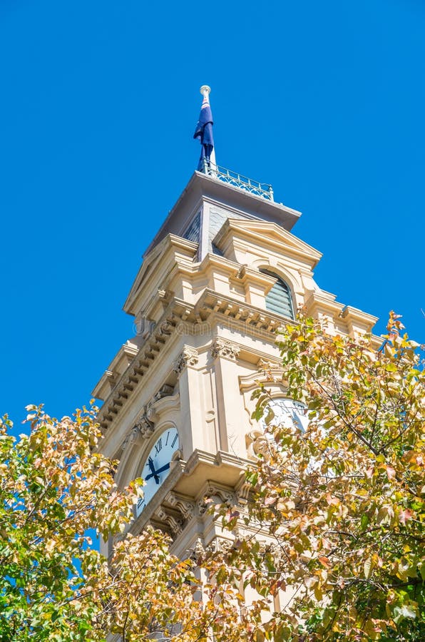 Bendigo stadshus med klockatornet i Australien fotografering för bildbyråer Bendigo stadshus med klockatornet i Australien fotografering för bildbyråer