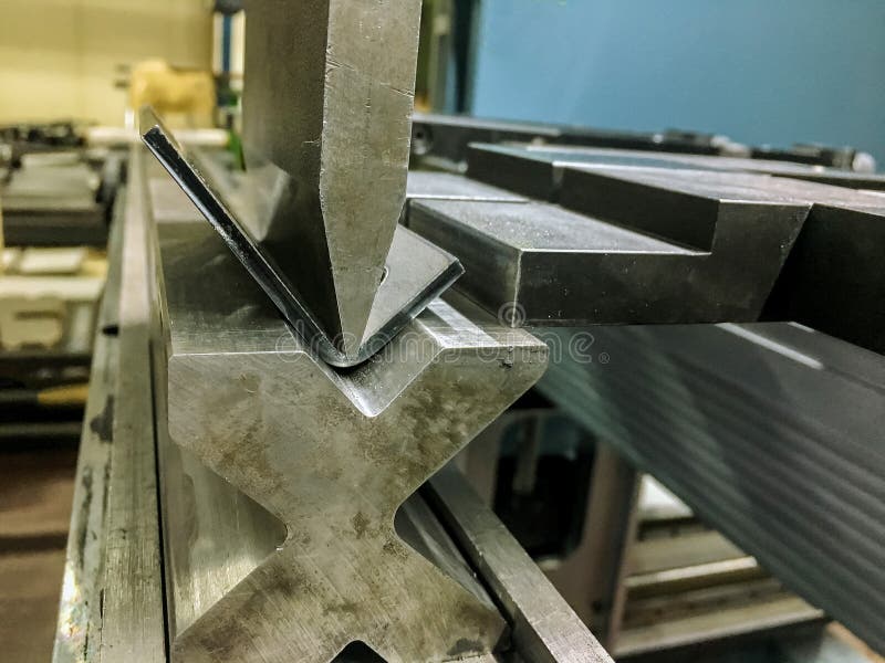 Sheet Metal Bending Tool and Equipment Isolated on a White Background