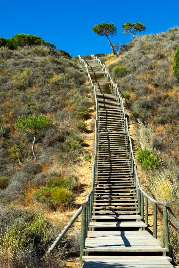 Bending stair