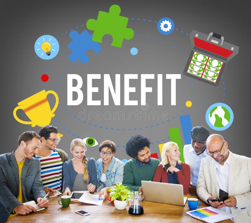 Benefit Advantage Compensation Reward Bonus Concept Stock Image Image