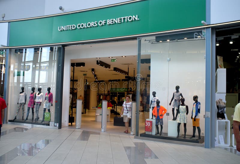 Benetton store in Bratislava royalty free stock image