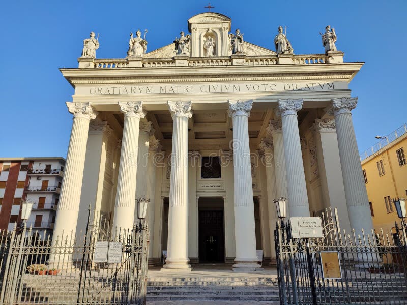 Chiesa Della Madonna Delle Grazie Benevento - Chiesa Della Madonna Delle Grazie All`alba Editorial Photo