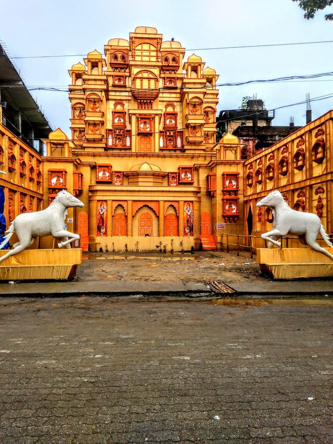 Details 300 durga puja pandal background