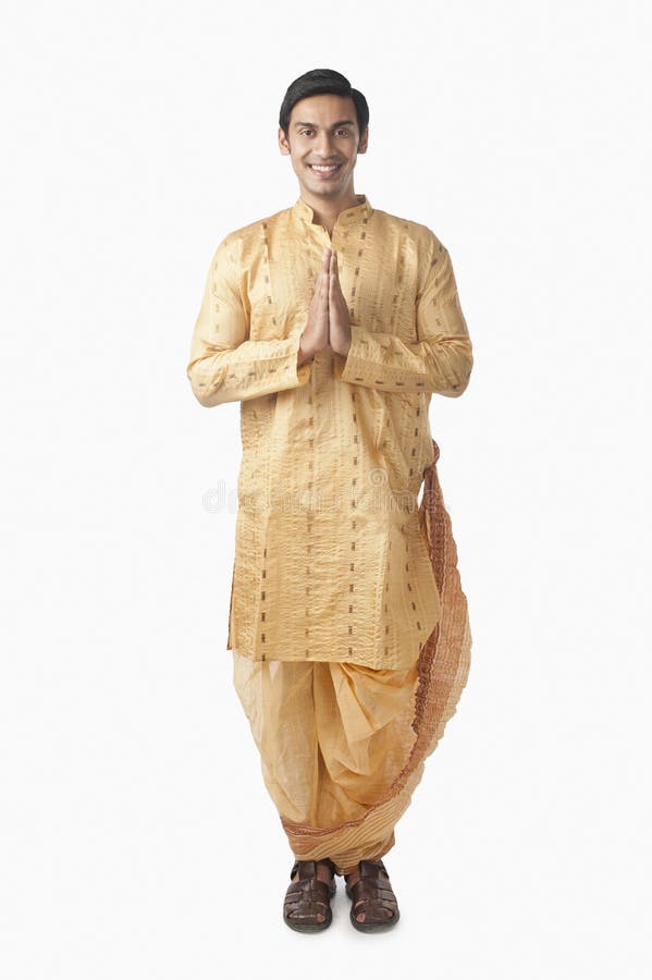 Portrait of a Bengali Man Smiling Stock Image Image of white