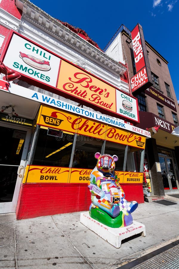 Bens Chili Bowl in Washington D C Redaktionelles Stockbild Bild von