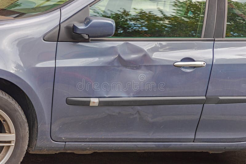 Bent Car Door stock photo. Image of metal, bender, damaged 235252084