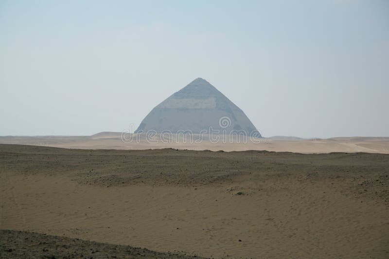 Bent Pyramid of Dahshur stock photography