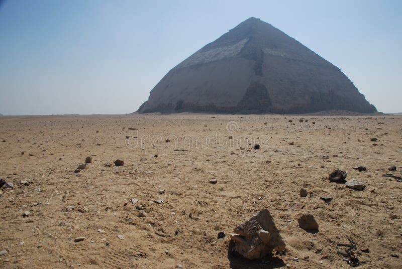 View of Bent pyramid. Dahshur. Egypt royalty free stock images