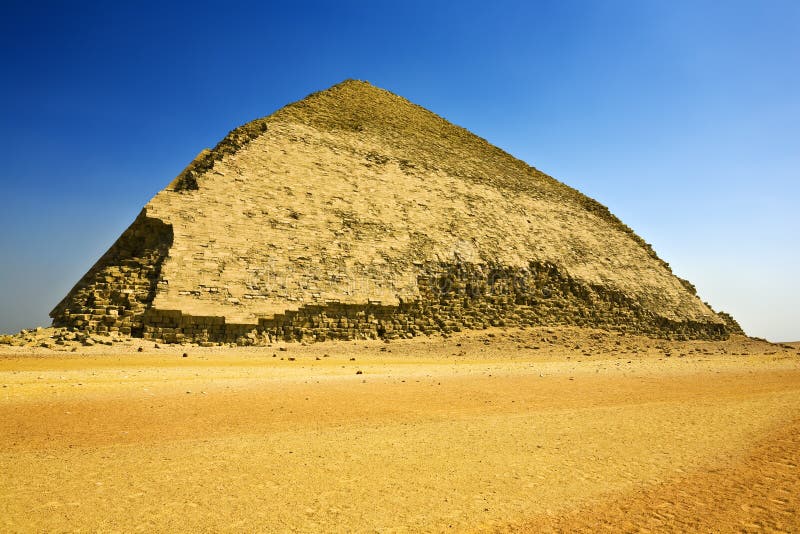 Bent Pyramid stock image