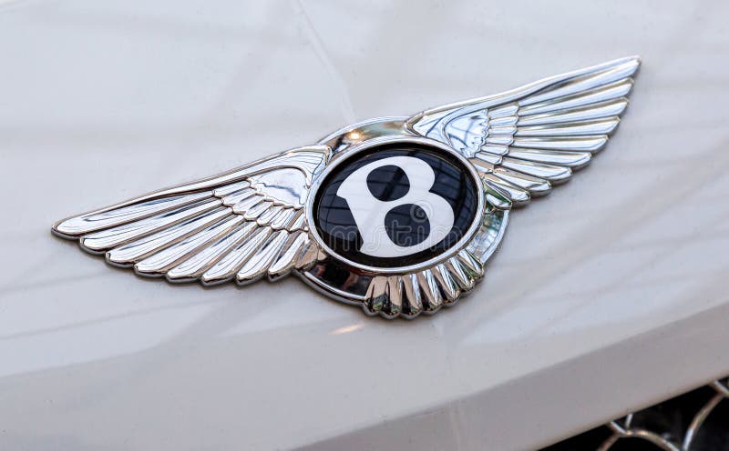Bentley logo na samochodzie fotografia stock Bentley logo na samochodzie fotografia stock