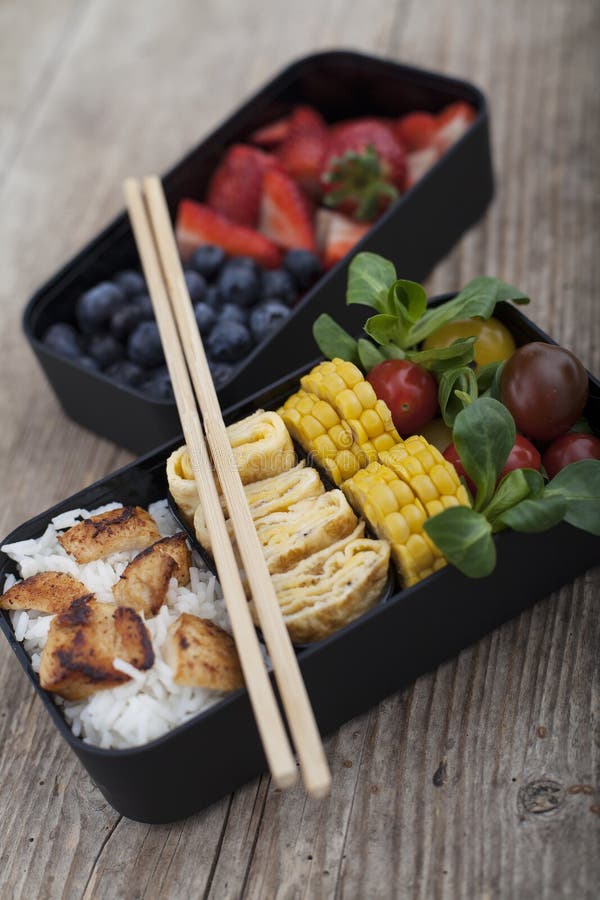 Bento box japan food stock image. Image of asia, ginger 17335191