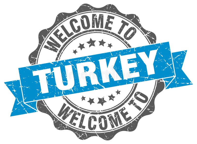 Benvenuto alla guarnizione della Turchia royalty illustrazione gratis