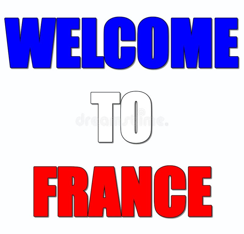Benvenuto in Francia illustrazione vettoriale Benvenuto in Francia illustrazione vettoriale