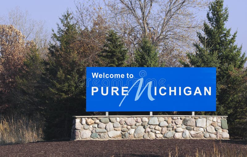 Benvenuto nel Michigan immagini stock Benvenuto nel Michigan immagini stock