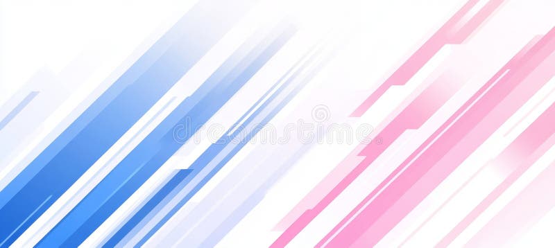 Benzi diagonale abstracte albastre și roz pe fond alb. design geometric minimalist modern. vector illustration