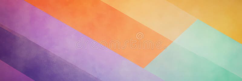 Benzi diagonale colorate abstracte în nuanțe pastelate de portocaliu violet și verde, creând un fundal dinamic vibrant stock images