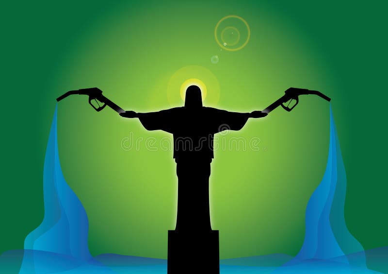 benzyny mienia Jesus pompy ilustracja wektor benzyny mienia Jesus pompy ilustracja wektor