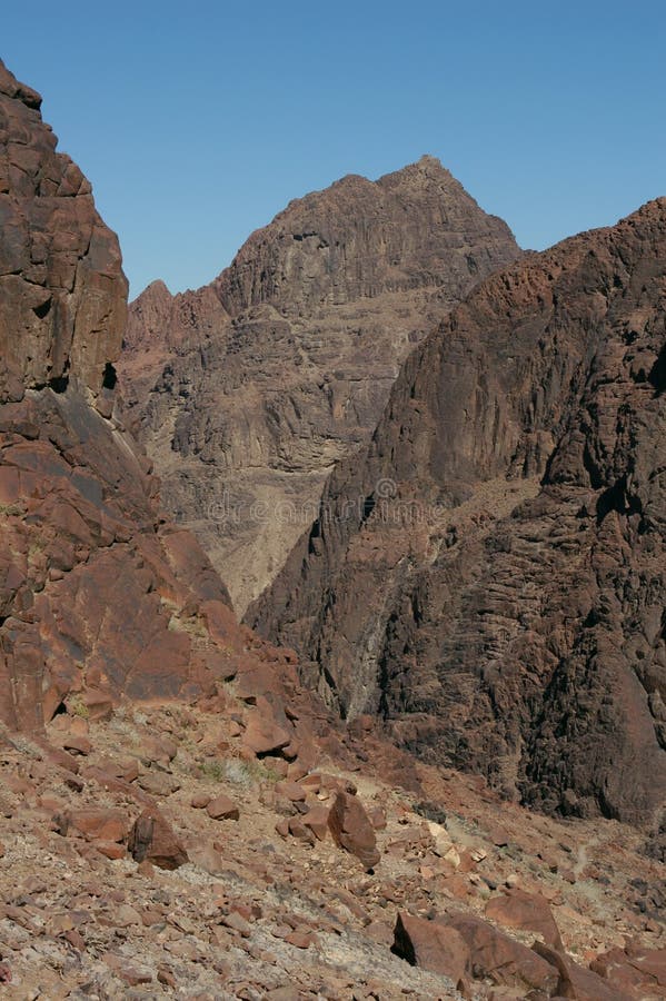 Berg Sinai stockbild. Bild von afrika, pilgrim, spitze - 366255