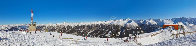 Berg skidar semesterorten dåliga Gastein - Österrike arkivbild Berg skidar semesterorten dåliga Gastein - Österrike arkivbild