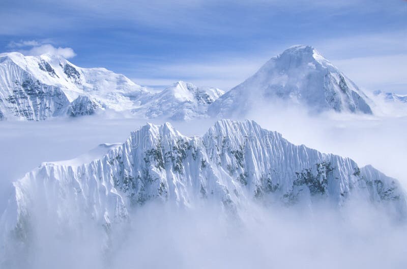 Berg übersteigt in St. Elias National Park und Konserve, Wrangell-Berge, Wrangell, Alaska