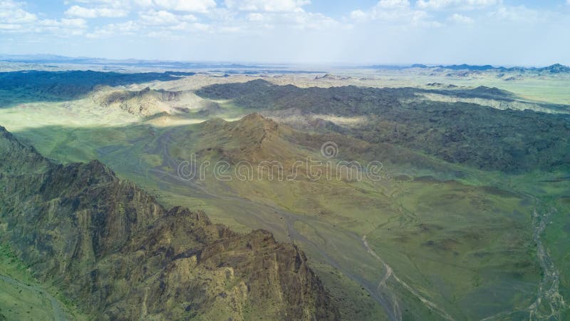 mountain view in the mongolian desert. High quality photo. mountain view in the mongolian desert. High quality photo