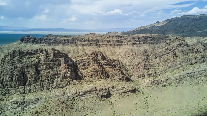 mountain view in the mongolian desert. High quality photo. mountain view in the mongolian desert. High quality photo