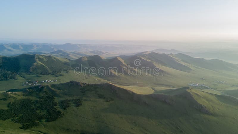 mountain view in the mongolian desert. High quality photo. mountain view in the mongolian desert. High quality photo