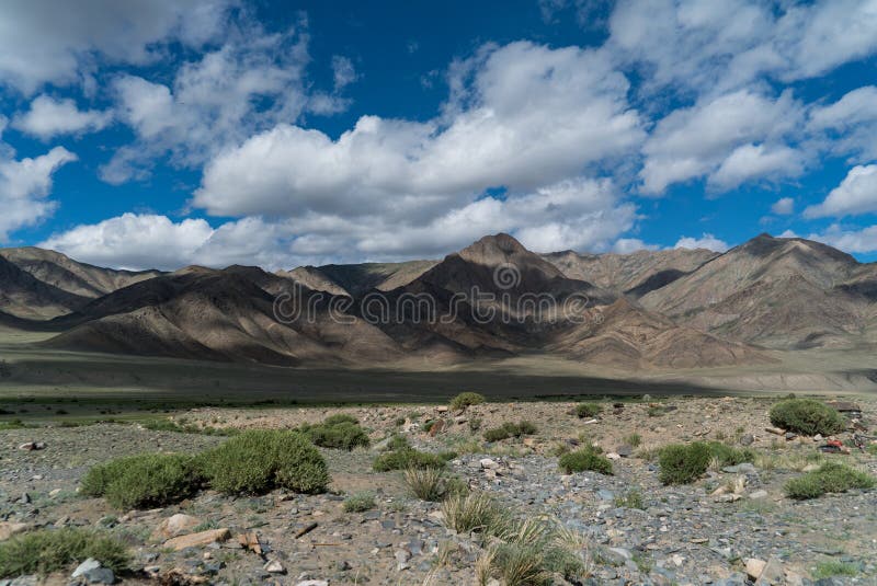 mountain view in the mongolian desert. High quality photo. mountain view in the mongolian desert. High quality photo