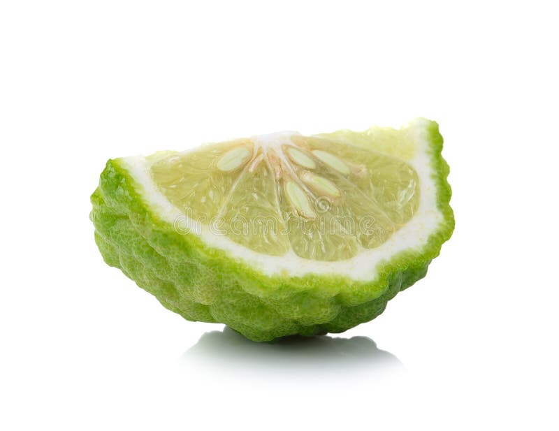 Bergamot slice isolated white background royalty free stock photography Bergamot slice isolated white background royalty free stock photography