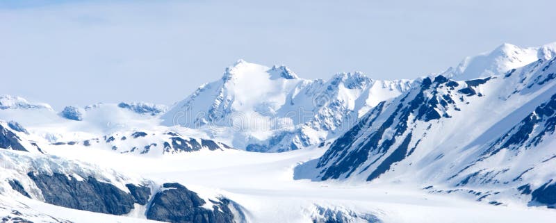 Berge Snowy-Alaska