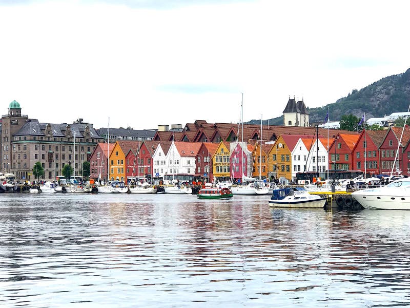 Bergen Harbor Norway royaltyfri fotografi Bergen Harbor Norway royaltyfri fotografi