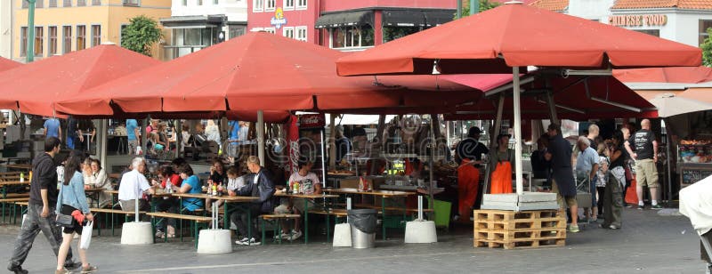 Bergen Rybi rynek obraz stock Bergen Rybi rynek obraz stock