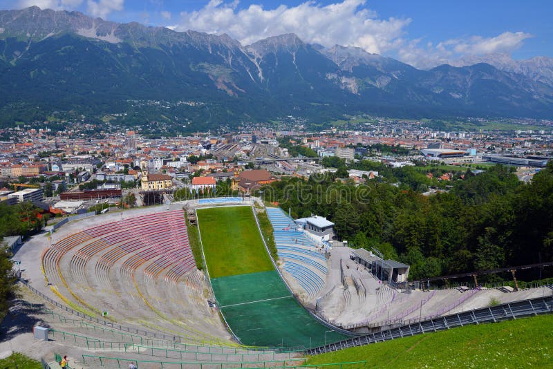 The Bergisel ski jump stadium, Austria