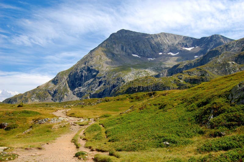 Bergliggande. Massiv Taillefer, franska Alps royaltyfria foton Bergliggande. Massiv Taillefer, franska Alps royaltyfria foton
