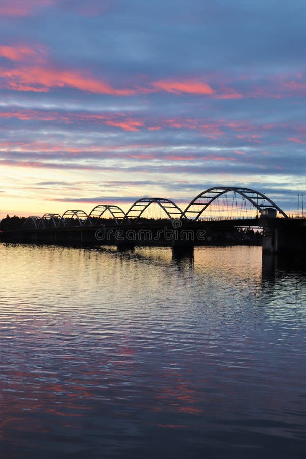 Lovely October evening at BergnÃ¤sbron in LuleÃ¥