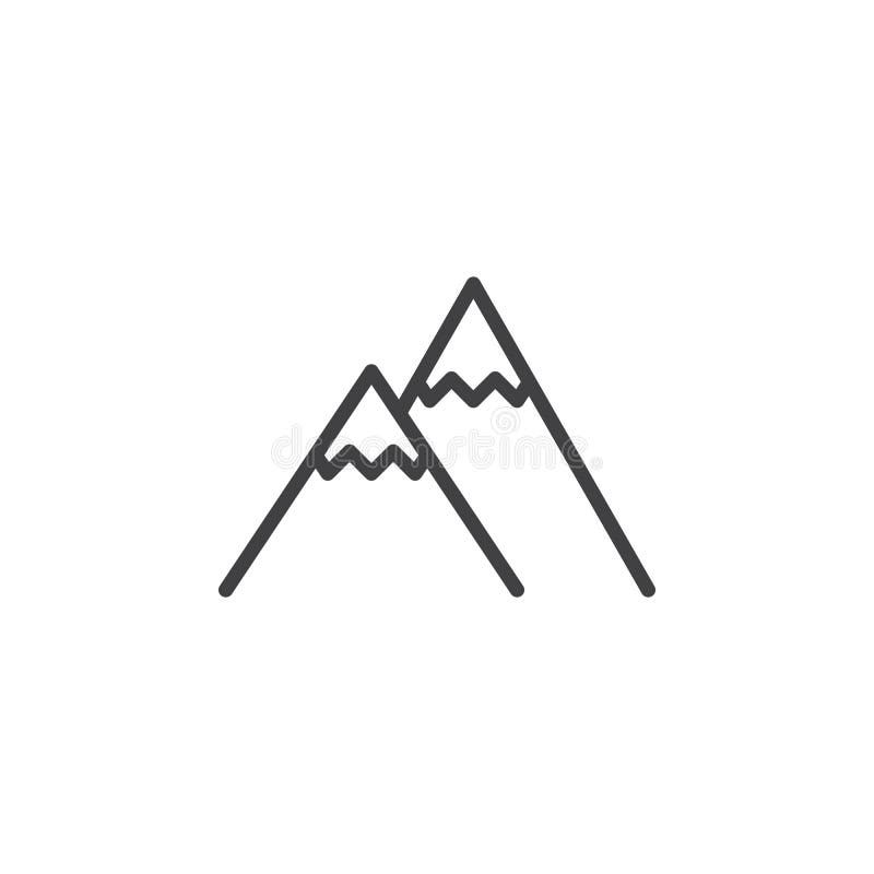 Bergspitzelinie Ikone