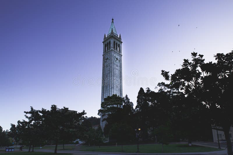 Sather Tower At UC Berkeley In The Early Morning Editorial Photography sather-tower-at-uc-berkeley-in-the-early-morning-editorial-photography