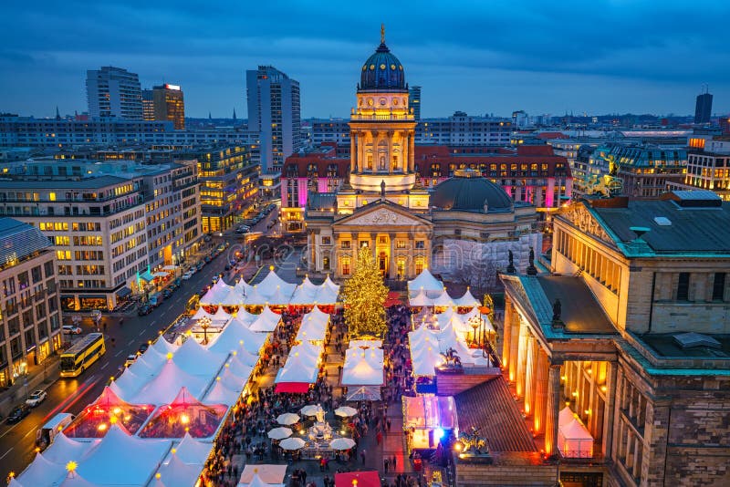 Berlin bożych narodzeń rynek zdjęcie royalty free