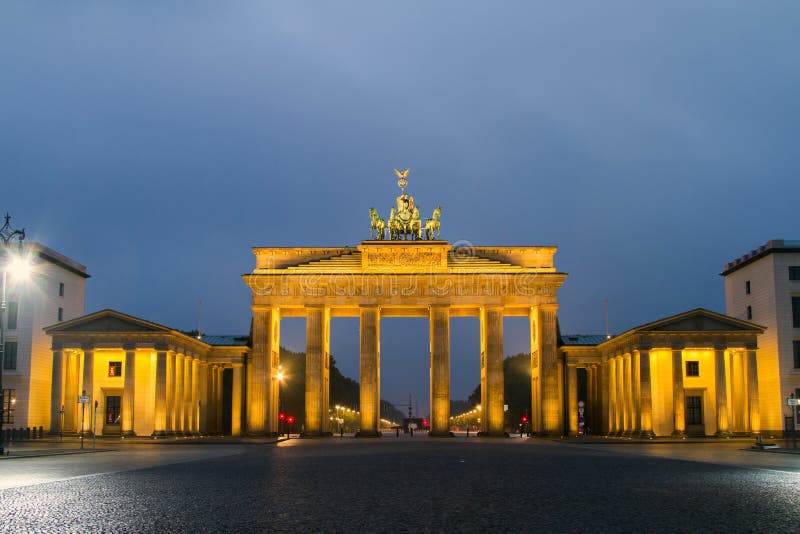Berlin, Brandenburg brama obrazy royalty free
