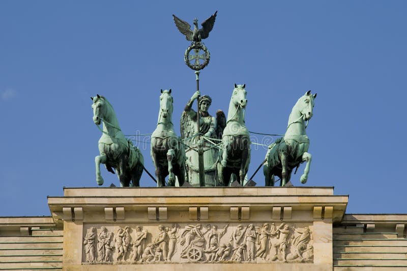 Berlin brandenburger brama obrazy royalty free