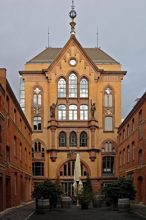 An old 19th century brewery in a backstreet of Berlin. An old 19th century brewery in a backstreet of Berlin