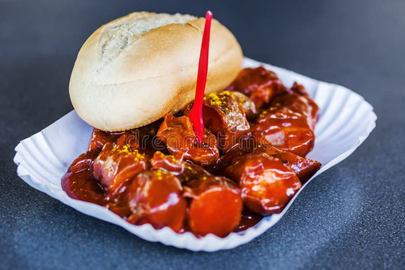 Berlin Currywurst in a Bowl Stock Image - Image of sausages, meat: 71965493