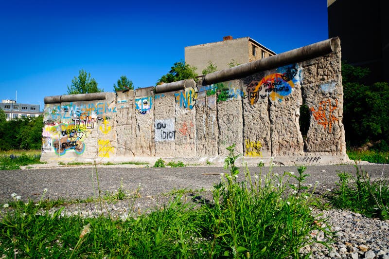 Berlin czerepu ściana obraz stock