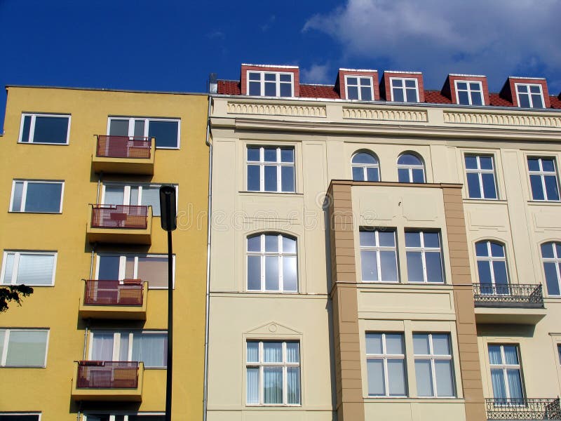 Berlin flats stock image. Image of urban, appartement, windows 17525